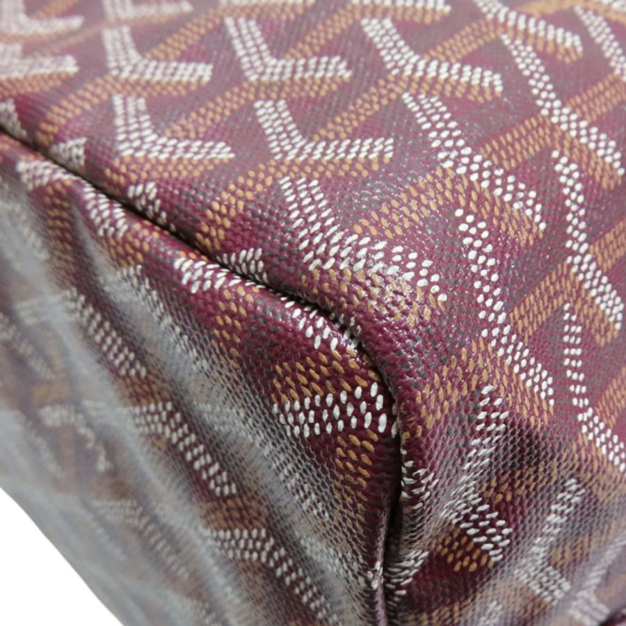 酒紅色 PVC塗層帆布 Saint Louis 肩背包【GOYARD 高雅德】 STLOUIPMLTY09CL09P-8