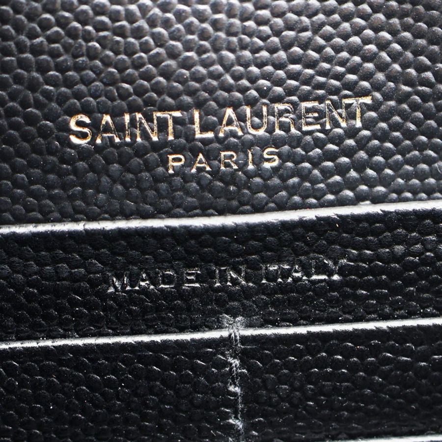 黑色 荔枝紋牛皮 Cassandra Chain 鍊帶 肩背包【SAINT LAURENT YSL 聖羅蘭】 393953-3