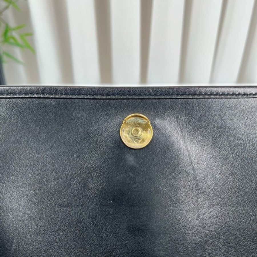 SAINT LAURENT聖羅蘭 Niki黑金小羊皮logo復古鏈條包-15