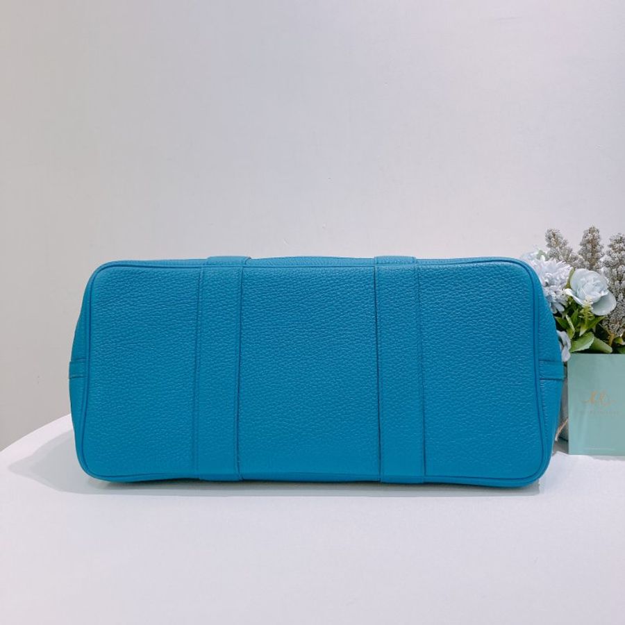 TW4885	Hermes 愛馬仕中號花園派對手提包包 Garden Party 36 Negonda Bleu Zanzibar-18