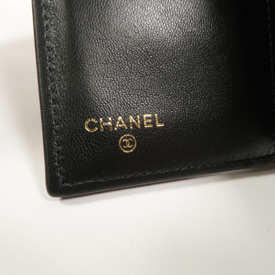 CHANEL 羊皮皮革Boy Wallet長錢包-7