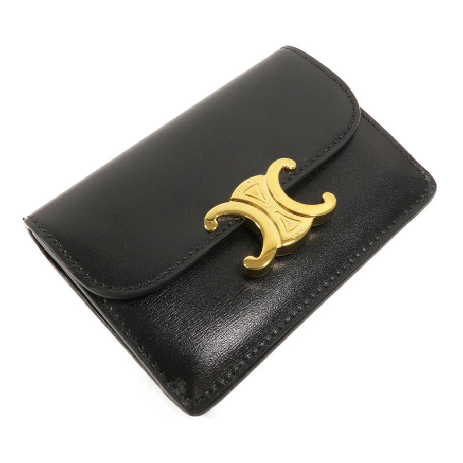 CELINE 牛皮皮革Triomphe Card Holder卡片套-4