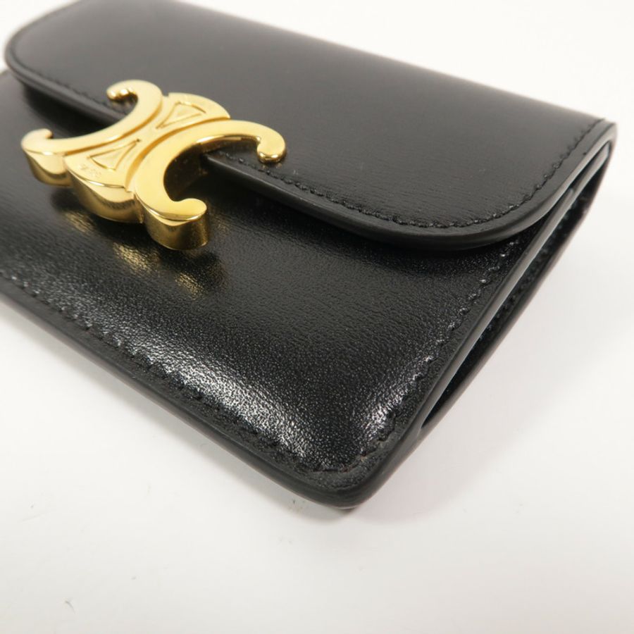 CELINE 牛皮皮革Triomphe Card Holder卡片套-11