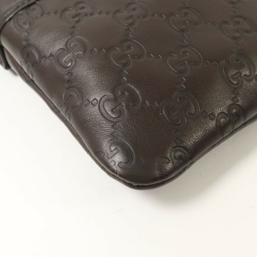 GUCCI 牛皮皮革Guccissima Mini Messenger肩背袋-13