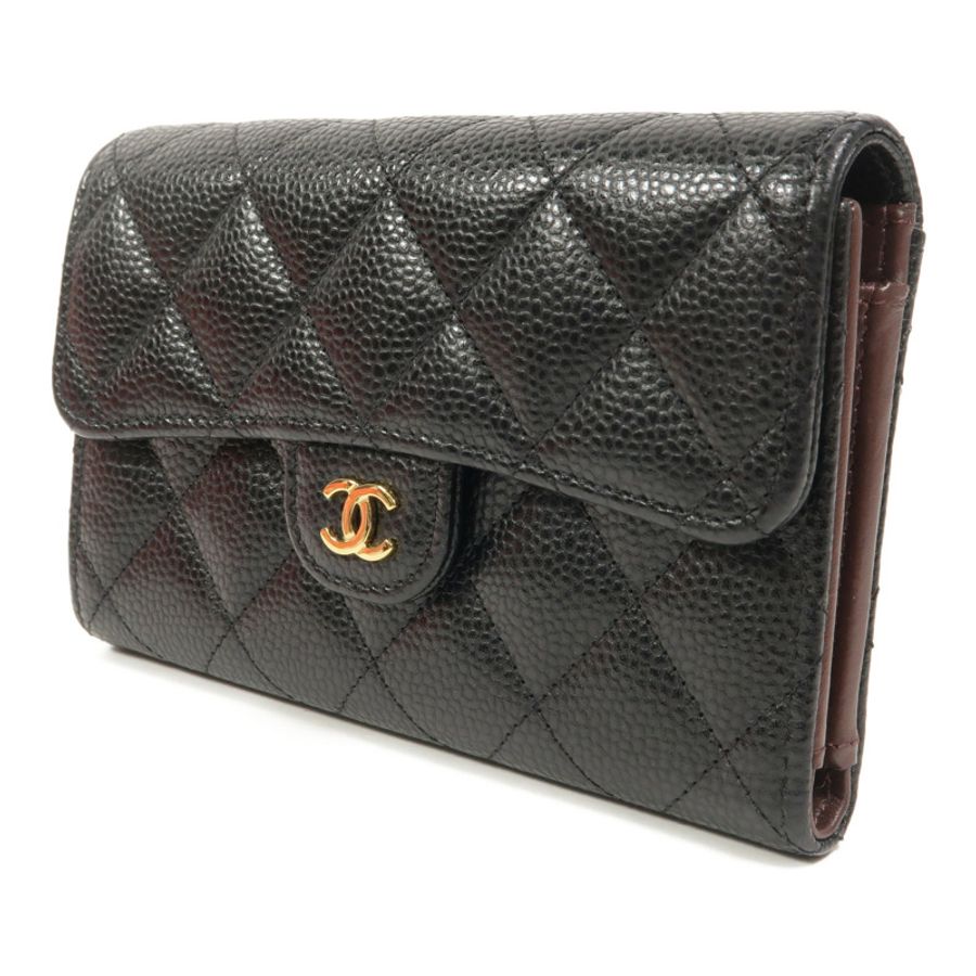 CHANEL 牛皮皮革Classic Medium Flap Wallet長錢包-2