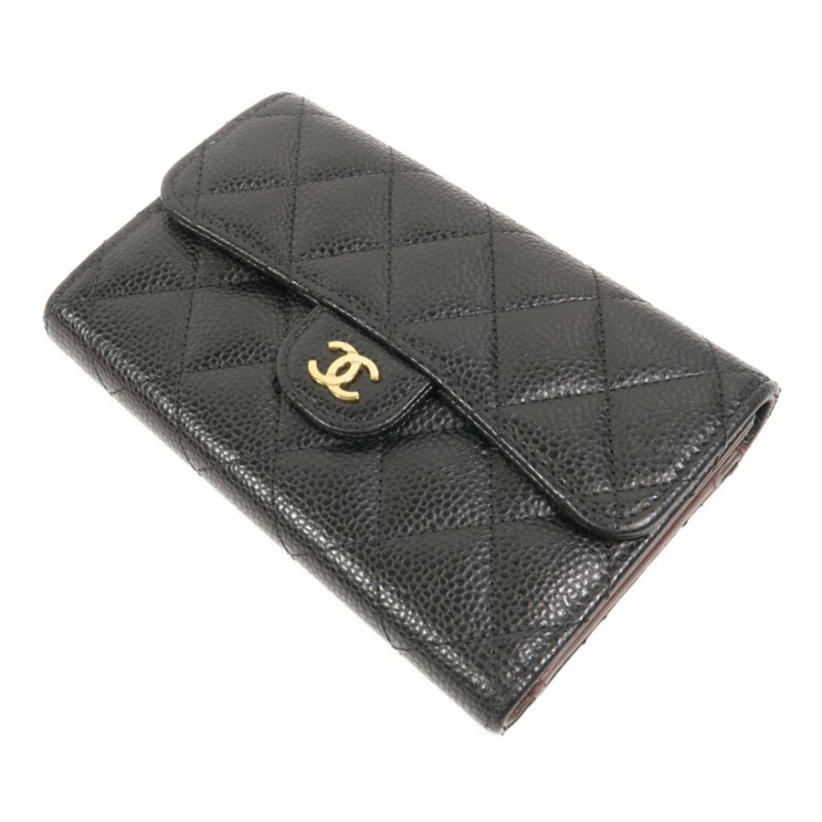 CHANEL 牛皮皮革Classic Medium Flap Wallet長錢包-4