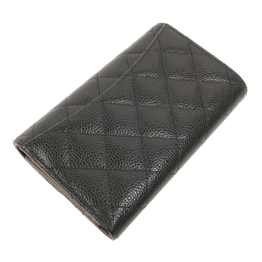 CHANEL 牛皮皮革Classic Medium Flap Wallet長錢包-5