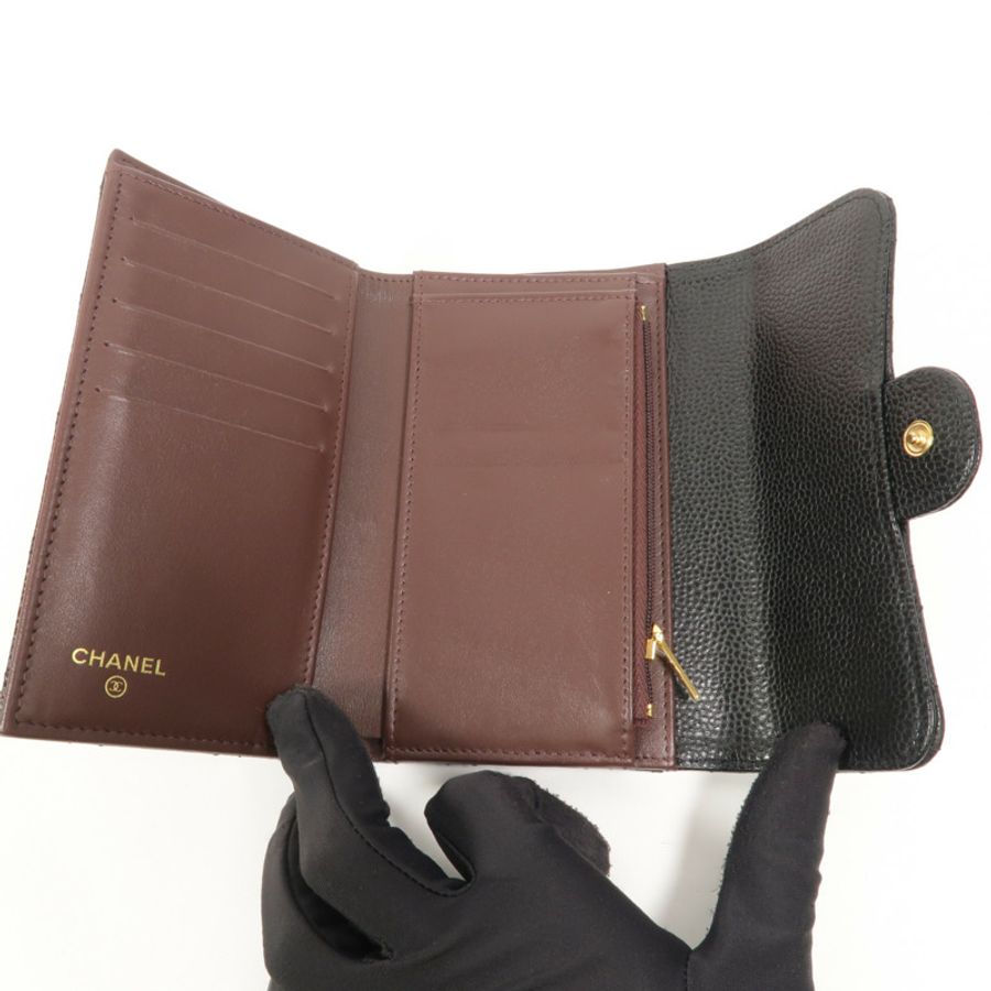 CHANEL 牛皮皮革Classic Medium Flap Wallet長錢包-6