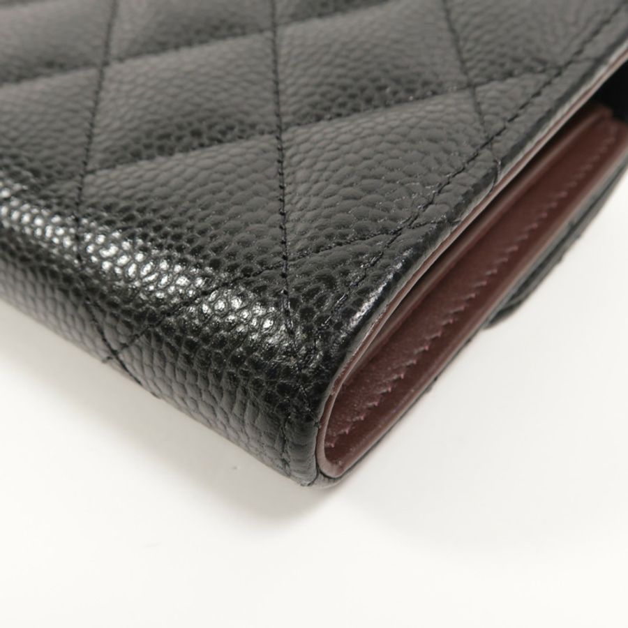 CHANEL 牛皮皮革Classic Medium Flap Wallet長錢包-14