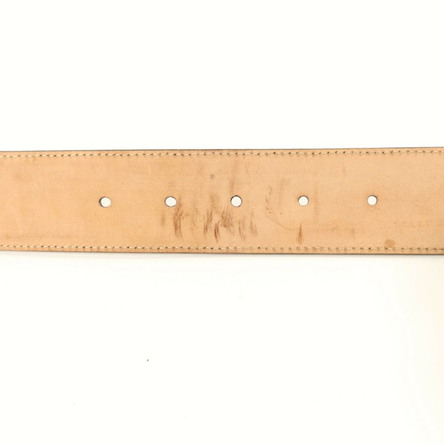 GUCCI 塗層帆布Interlocking G Belt 100x40皮帶-5