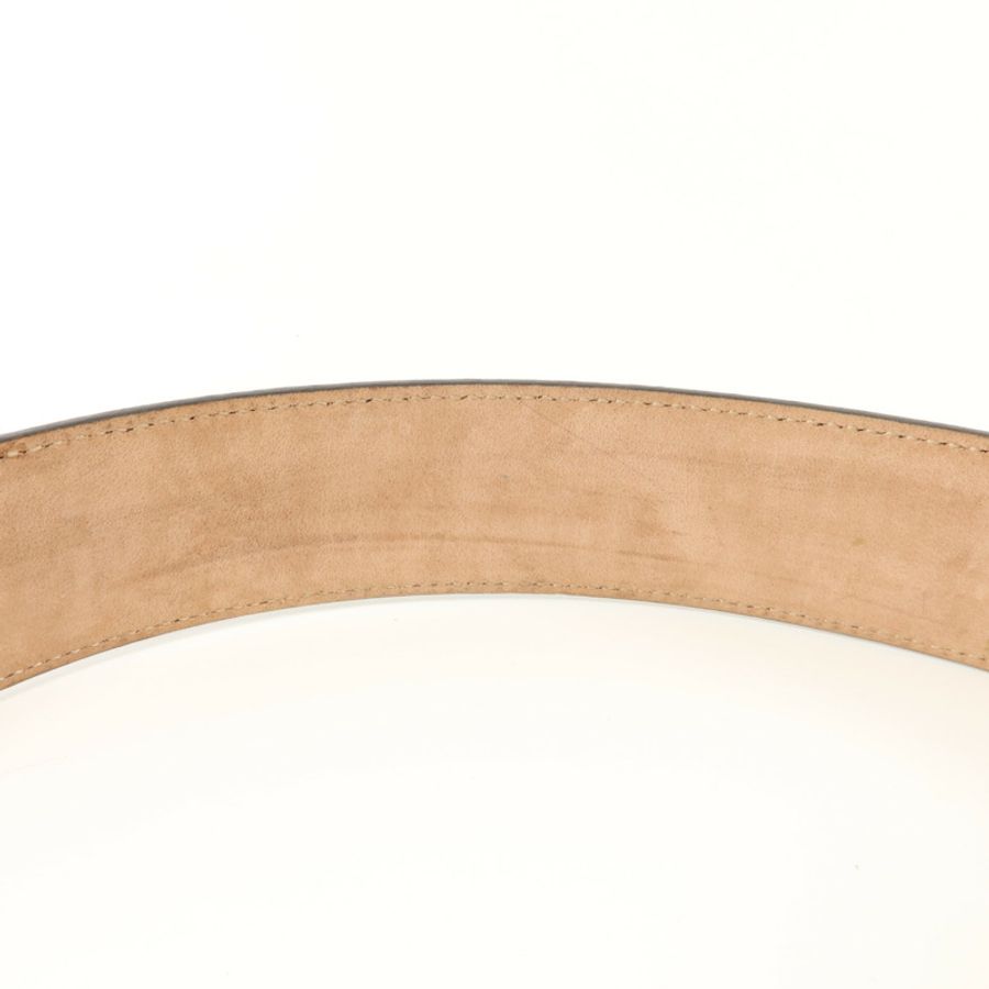GUCCI 塗層帆布Interlocking G Belt 80x32皮帶-6