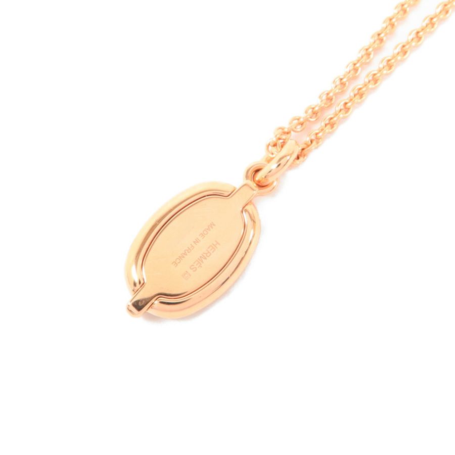 HERMES 金屬Mini Malillon Pendant項鍊-3