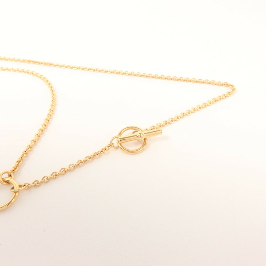 HERMES 金屬Mini Malillon Pendant項鍊-5