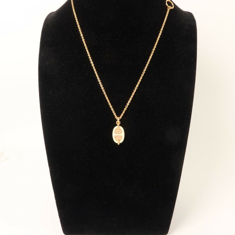 HERMES 金屬Mini Malillon Pendant項鍊-7