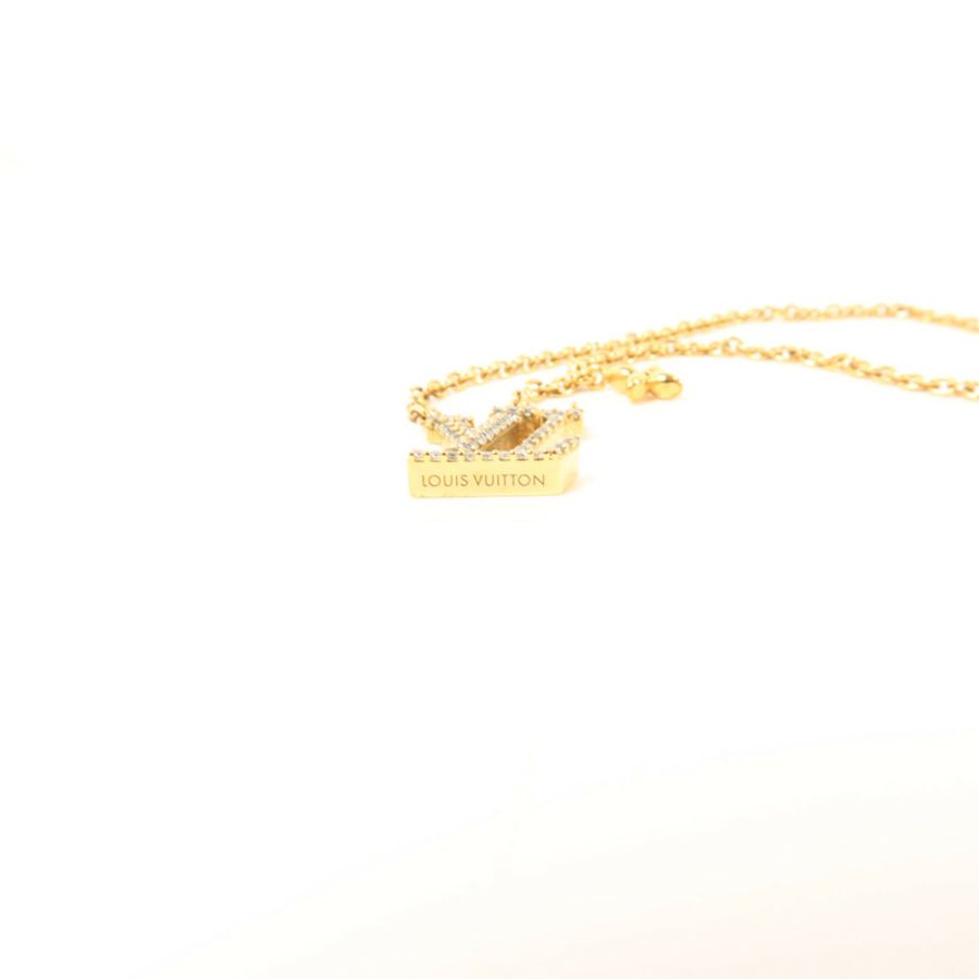 LOUIS VUITTON 金屬/水晶LV Iconic Necklace項鍊-8