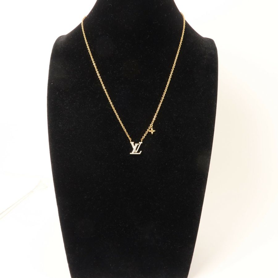 LOUIS VUITTON 金屬/水晶LV Iconic Necklace項鍊-9