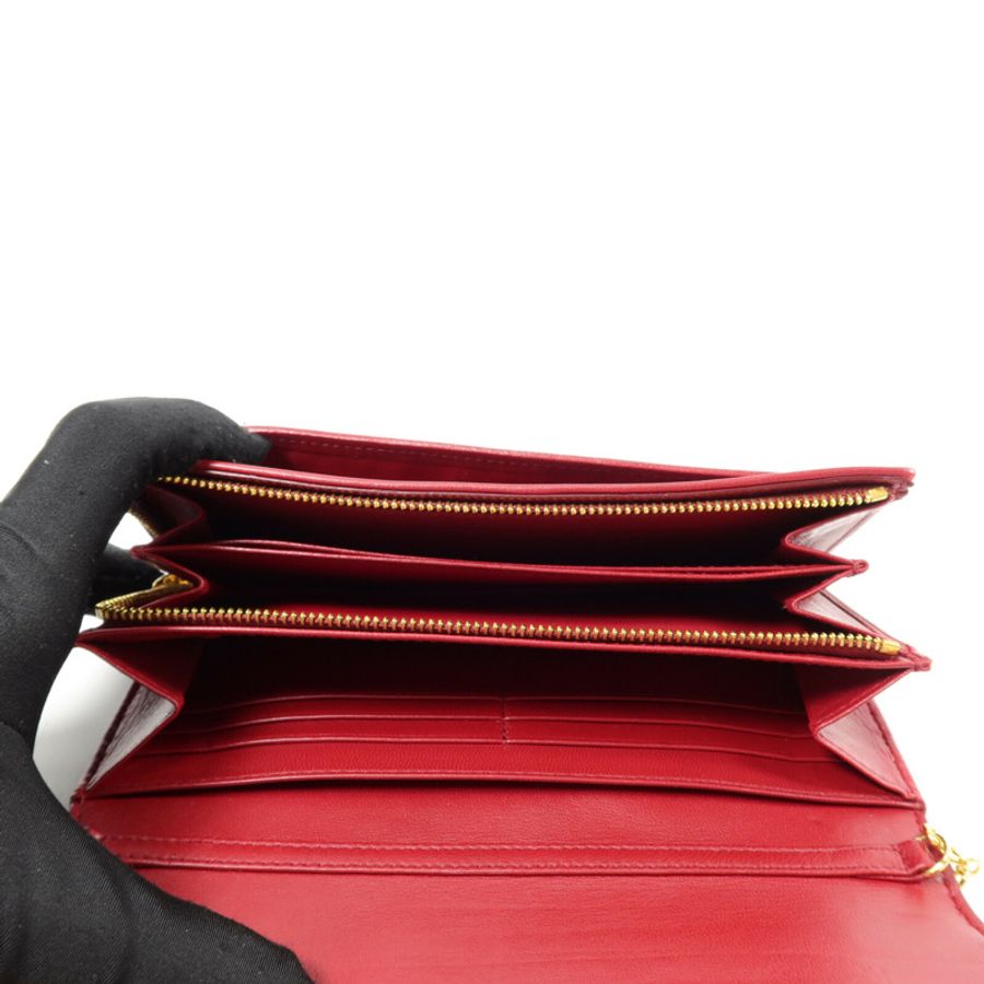 Dior 羊皮皮革Lady Dior Wallet On Chain鏈帶肩背袋-4