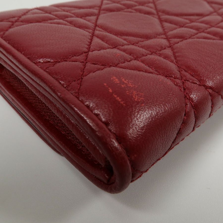 Dior 羊皮皮革Lady Dior Wallet On Chain鏈帶肩背袋-12