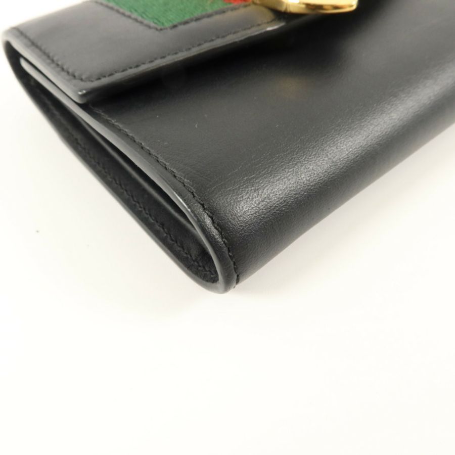 GUCCI 牛皮皮革Trifold Wallet錢包-11