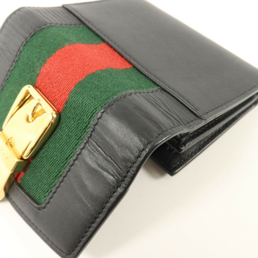 GUCCI 牛皮皮革Trifold Wallet錢包-15