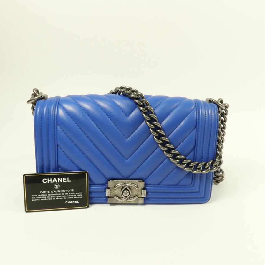 CHANEL 牛皮皮革Boy 25-10