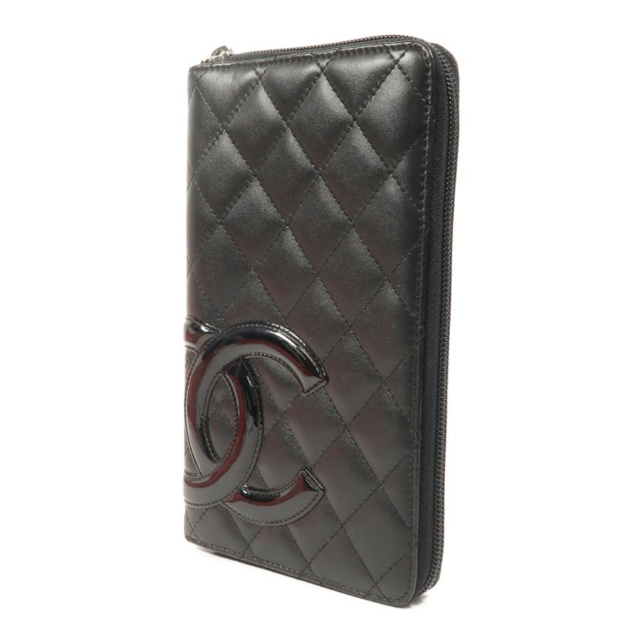 CHANEL 牛皮皮革Cambon Long Wallet長錢包-2