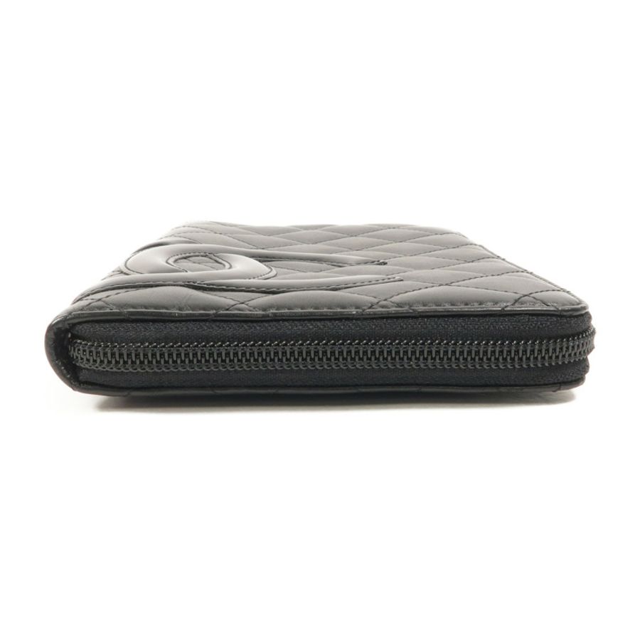 CHANEL 牛皮皮革Cambon Long Wallet長錢包-3