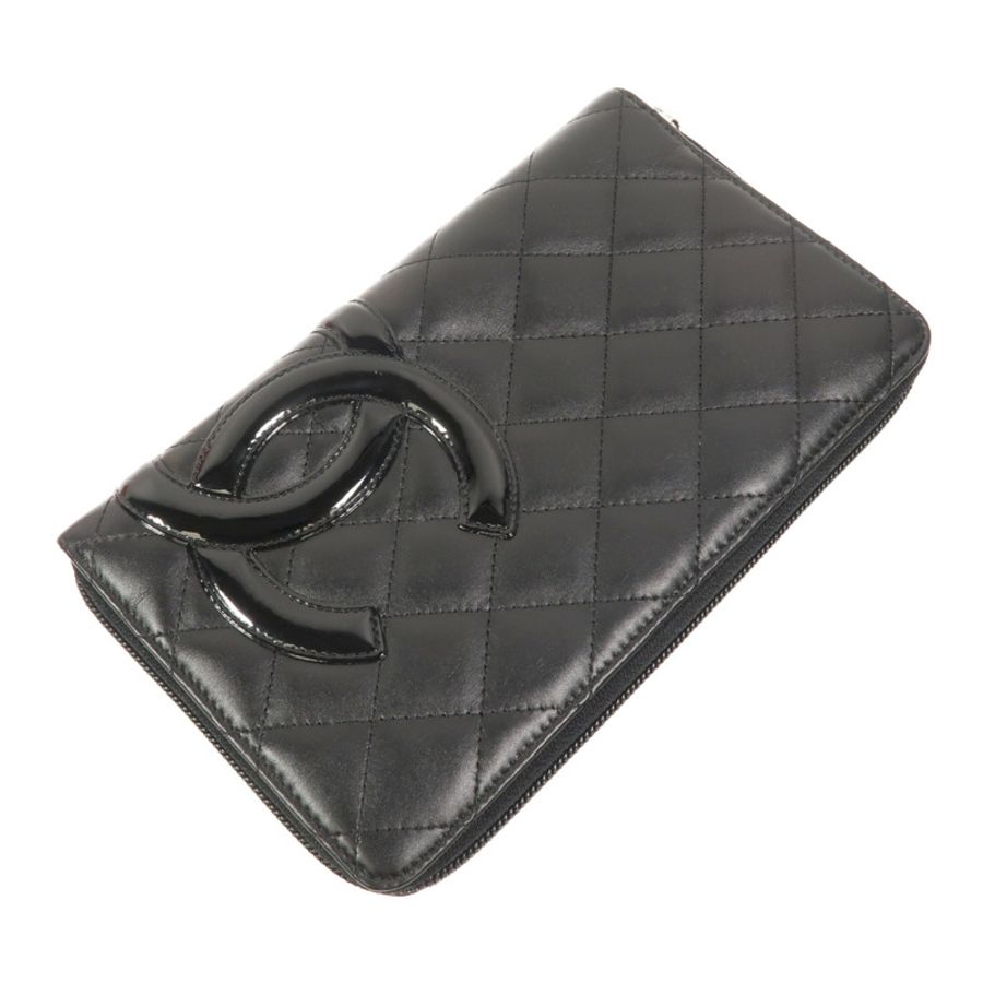 CHANEL 牛皮皮革Cambon Long Wallet長錢包-4