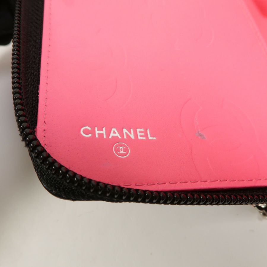 CHANEL 牛皮皮革Cambon Long Wallet長錢包-8