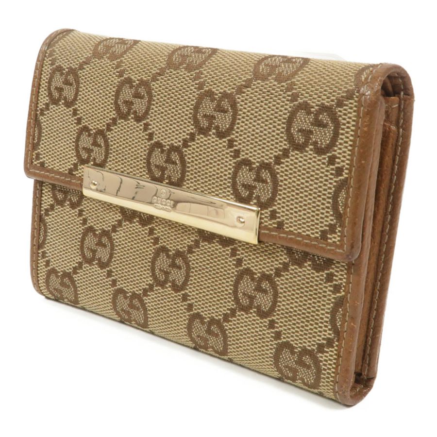 GUCCI 帆布Tri-fold Wallet錢包-2
