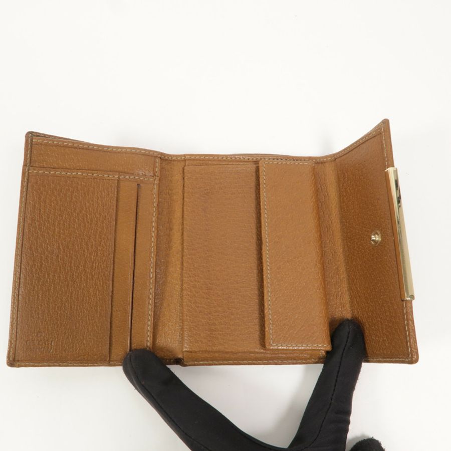 GUCCI 帆布Tri-fold Wallet錢包-7