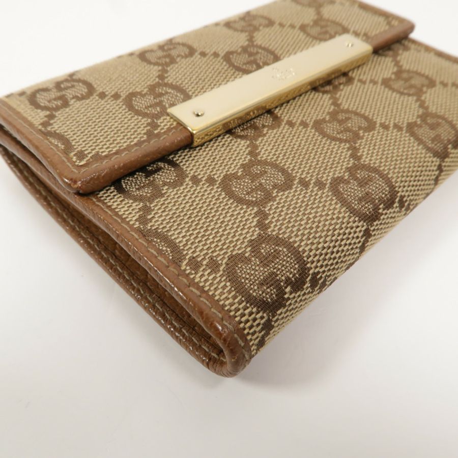 GUCCI 帆布Tri-fold Wallet錢包-12