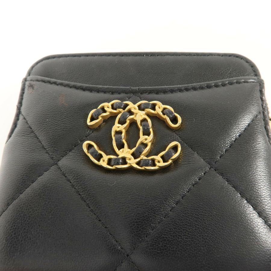CHANEL 羊皮皮革C19 Zipped Card & Coin Case卡片套-7