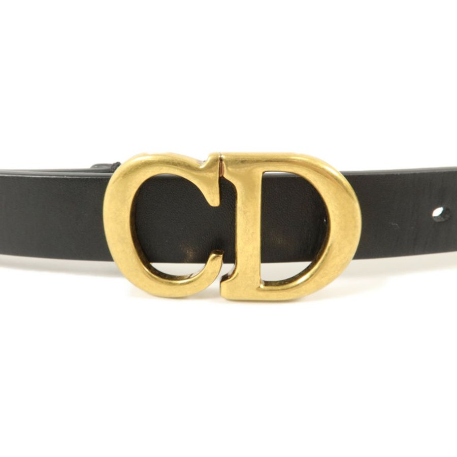 Dior 牛皮皮革Saddle Belt 85cm皮帶-2