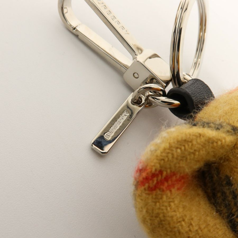 BURBERRY 羊絨/聚酯纖維Thomas Bear Key Chain鎖匙扣-6