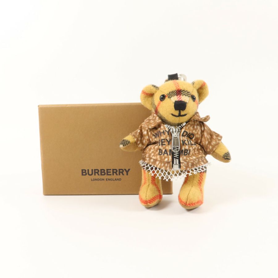 BURBERRY 羊絨/聚酯纖維Thomas Bear Key Chain鎖匙扣-8