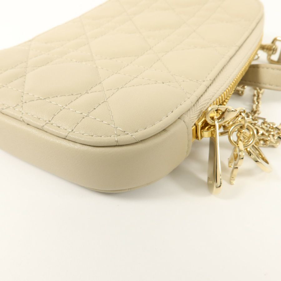 Dior 羊皮皮革Lady Dior Call'in Dior Phone Holder電話肩背袋-11