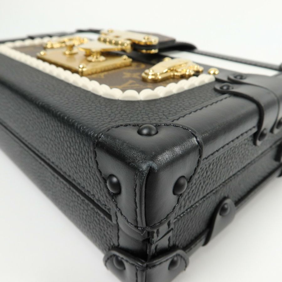 LOUIS VUITTON 牛皮皮革Petite Malle肩背袋-10
