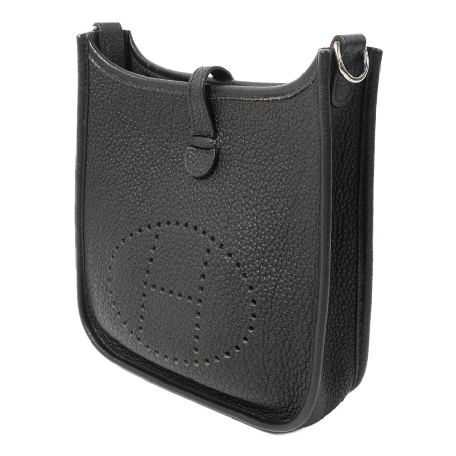 HERMES Clemence皮革Evelyne TPM肩背袋Noir-2