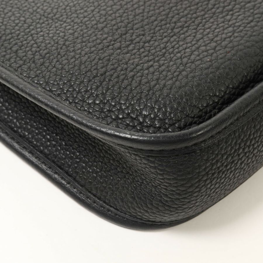 HERMES Clemence皮革Evelyne TPM肩背袋Noir-12