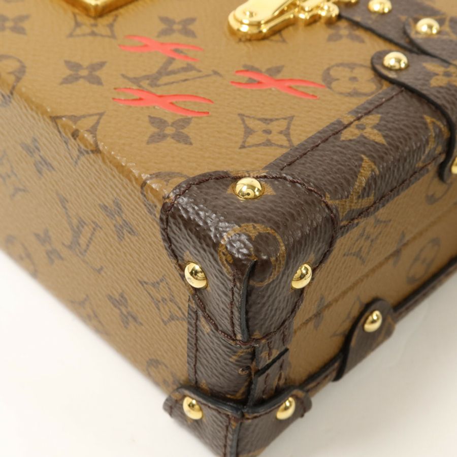 LOUIS VUITTON Monogram Reverse Petite Malle肩背袋-10