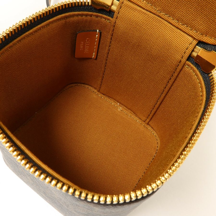 CELINE 塗層帆布Mini Vanity Case手挽肩背兩用袋-4