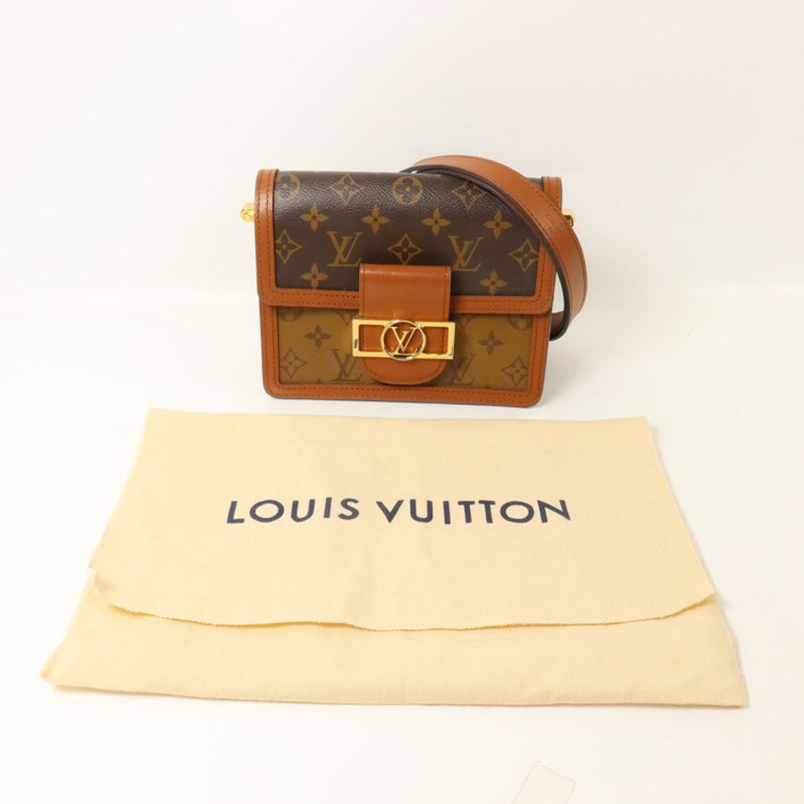 LOUIS VUITTON Monogram Reverse Mini Dauphine肩背袋-7