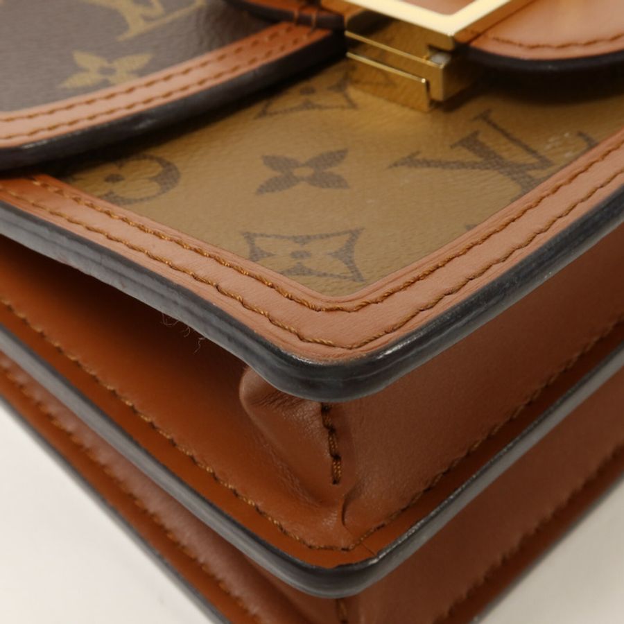 LOUIS VUITTON Monogram Reverse Mini Dauphine肩背袋-9