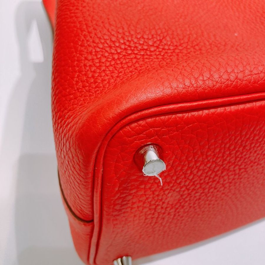 TW4886 Hermes 愛馬仕中號菜籃子手提包包 Picotin 18 TC Rouge De Coeur-5