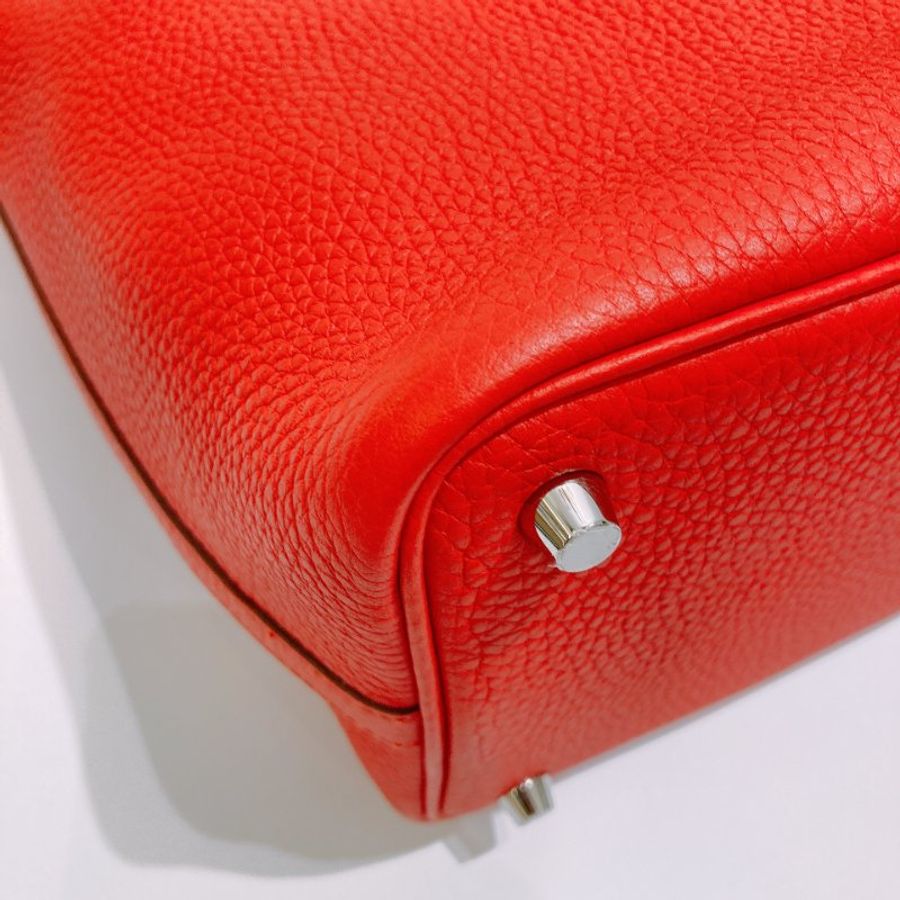 TW4886 Hermes 愛馬仕中號菜籃子手提包包 Picotin 18 TC Rouge De Coeur-19