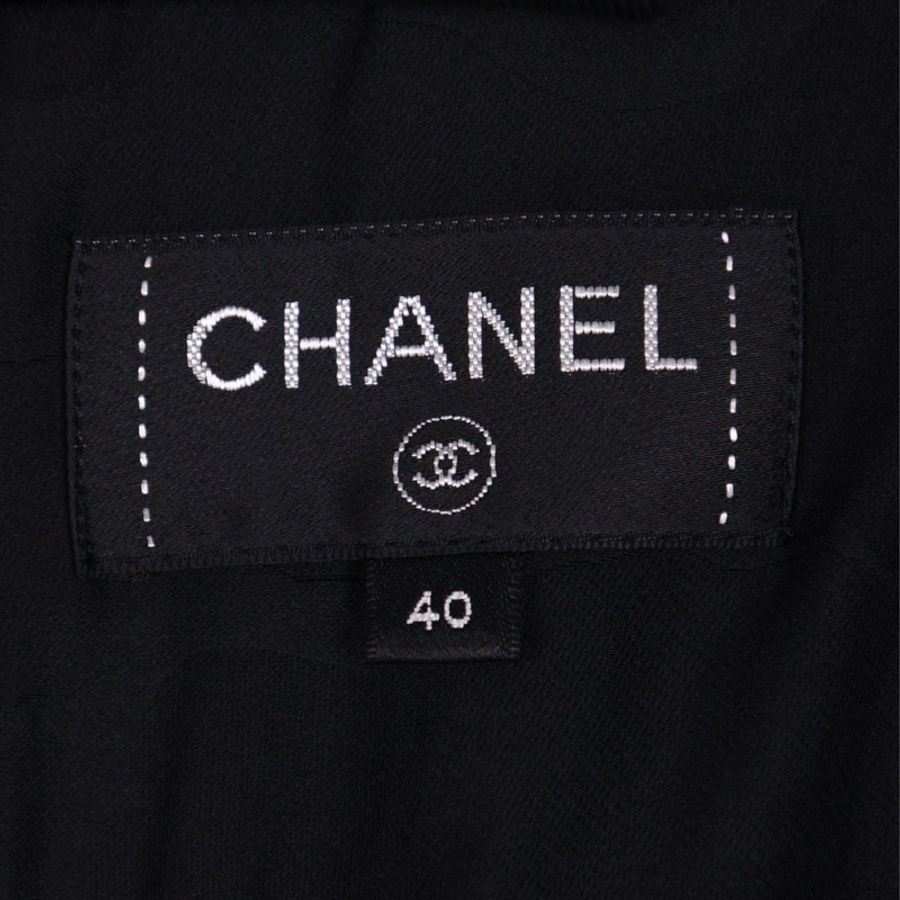 Chanel 19年邮轮系列黑色短裙半裙-10