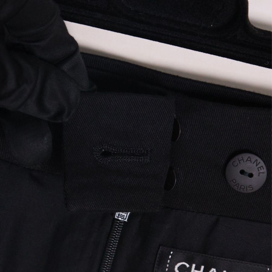 Chanel 19年邮轮系列黑色短裙半裙-22
