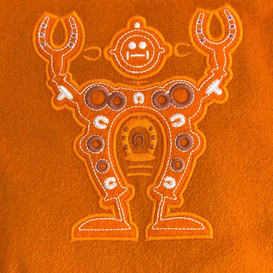 Hermès 機械人羊毛頸巾-3