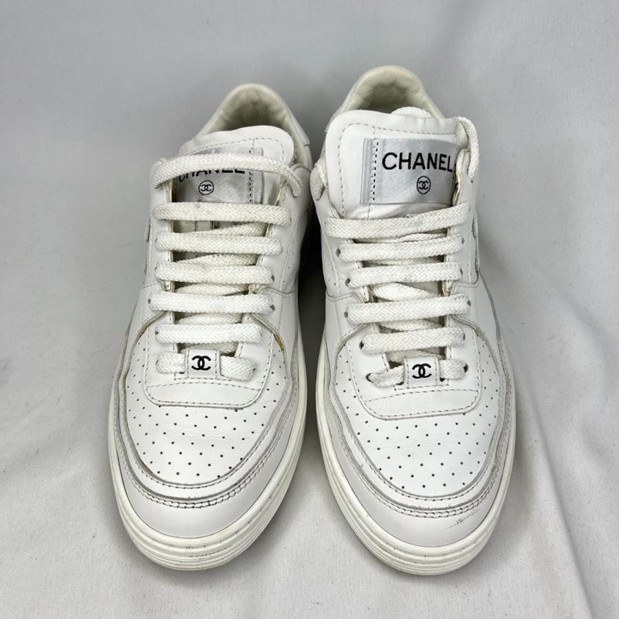 二手精品自賣❤️Chanel香奈兒空軍一號熱賣款休閒小白鞋.百搭經典AF1.35號👟-13